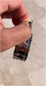 Pendentif photo rond grande taille 2025 entièrement serti de pierres, collier commémoratif pour hommes et femmes - Product Image 3