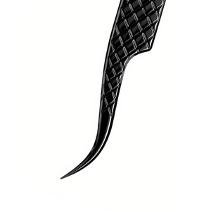 Pince à cils professionnelle CharmLash noire mate pour isolation et volume, pour artistes en extensions de cils, avec pointe de préhension - Product Image 5