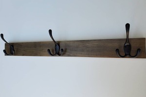 Premium Wooden <b>Wall</b> Hanger Budget Friendly Stylish <b>Wall</b> Hook Rack for <b>Clothes</b> Bags Keys and Storage - Product Image 3