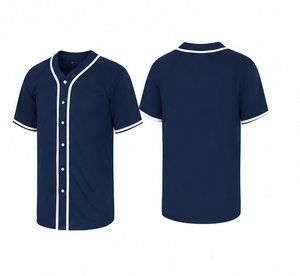 Maillot de baseball sublimé vert olive, col en V, manches courtes, unisexe, boutonné devant, couleur unie, respirant, coupe classique, vêtement d'été - Product Image 3