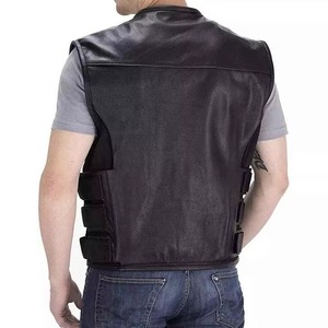 Chaleco Vintage de Cuero Vacuno Auténtico, Talla Personalizada, Color Marrón para Hombre, 100% Cuero Genuino, Impermeable, Reversible, Ropa de Invierno - Product Image 6