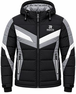 Veste matelassée pour homme, nouvelle conception, qualité supérieure, très vendue, fermeture éclair, épaisse, vente en gros - Product Image 1