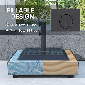 Supporto per Ombrellone da Esterno per Donna, Robusto, con Ruote e Capacità di 65 kg - Product Image 5