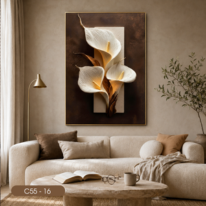 Arte Abstracto con Espejo, Pintura de Flores, Decoración de Pared Contemporánea, Hecho en Vietnam, Diseño Personalizado, Directo de Fábrica - Product Image 4