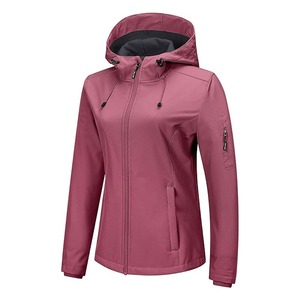 Chaqueta Ligera Impermeable y Cortavientos para Mujer, con Capucha, Forro Polar y Relleno de Algodón - Product Image 6