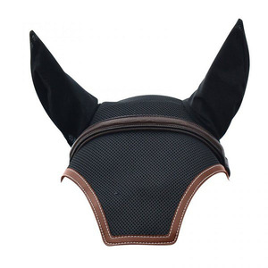 Produits d'équitation personnalisés OEM les plus vendus : Voiles anti-mouches pour chevaux, bonnets en maille personnalisés pour les oreilles des chevaux, doux et durables pour l'équitation - Product Image 1