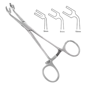 Pince à os angulaire de 5,5 pouces, 5 mm, en acier inoxydable, instrument chirurgical orthopédique pour la fixation osseuse en chirurgie médicale - Product Image 1