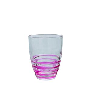 Vente en gros de gobelets en plastique vintage résistants aux chocs de 15 oz avec motif en spirale rose pour la maison, les fêtes et les restaurants - Product Image 1