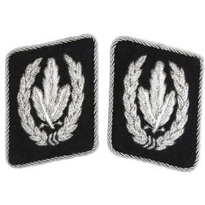 Paire d'insignes décoratifs entièrement personnalisés en fil métallique pour col de tunique et revers d'uniforme - Product Image 4