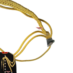 Aiguillette dorée allemande, Aiguillette originale allemande, Aiguillette soviétique dorée tressée, Cordon métallique - Product Image 2