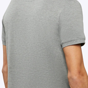 T-shirts à manches courtes en tricot pour hommes, nouvelle mode estivale, grande taille, style décontracté, motif uni, respirant, coton écologique, séchage rapide - Product Image 5