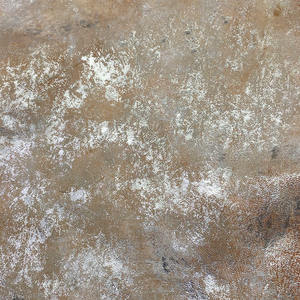 หนังแกะชั้นบนสุด หนังแกะฟอกแบบไม่ใช้โครเมียม ลายดอกไม้สีทองและสีเงินหลากสีสัน - Product Image 2