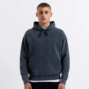 Sudadera con Capucha Personalizada para Hombre, Sudadera con Capucha Sólida, Resistente al Viento, Transpirable, Estilo Urbano, con Doble Logotipo Personalizado - Product Image 1