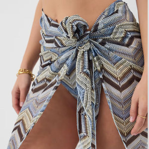 Pareo de Playa para Mujer, Falda Envolvente de Rayón, Diseño Personalizado, Cubre Bikini, Ropa de Playa para Vacaciones de Verano - Product Image 6