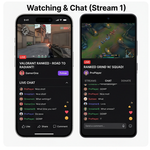 Aplicación de transmisión de juegos RoyalCraft: transmite juegos en vivo, ve transmisiones de juegos, ve transmisiones de jugadores y chatea en tiempo real IOS/Android/Linux/Mac - Product Image 3