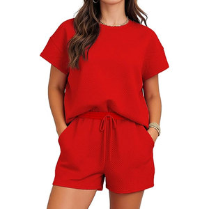 Trendy Look 2026 Women Summer <b>Shorts</b> Set Ladies <b>Short</b> <b>Suit</b> With Modern Design Lightweight Material And Relaxed Summer Fit - Product Image 1