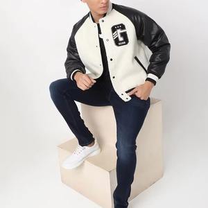 Chaqueta Varsity para Hombre de Secado Rápido, Cuello Alto, Parches Bordados Frontales, Precio Bajo, Alta Calidad, Cantidad al por Mayor - Product Image 3