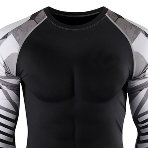 Nouvelle tenue de compression pour garçons, imprimée par sublimation, en polyester/nylon, à séchage rapide, pour la gym, le fitness, l'entraînement, vente en gros, OEM personnalisé - Product Image 5