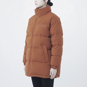 Chaqueta Acolchada con Cuello Alto para Mujer Hawk Eye, Chaqueta de Invierno con Cierre Completo y Manga Larga, Color Sólido, Ropa Exterior Cálida - Product Image 1