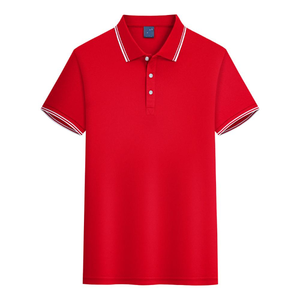 Polo en coton uni à manches courtes pour homme, décontracté, respirant, en tissu Oxford, coupe classique, avec boutons - Product Image 4