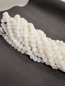 Cuentas de Piedra Lunar Arcoíris Natural en Forma Redonda, Hilo de 16 Pulgadas, Fabricante, Proveedor, Venta al por Mayor para la Fabricación de Joyería - Product Image 3