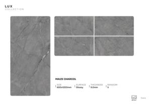 Panneau en porcelaine brillant Imperium Radiate 600x1200mm 60x120cm 24x48 pouces, carrelage architectural haute brillance - Product Image 4