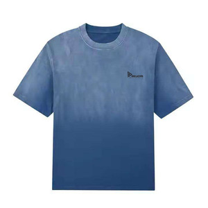 T-shirt col rond en coton biologique pour homme de qualité supérieure - T-shirt coupe ajustée classique uni à col en V - Product Image 1