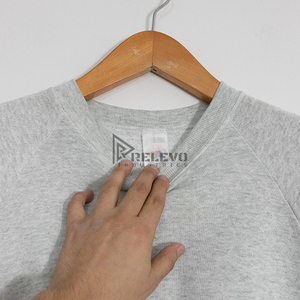 Sweat-shirt en molleton respirant 100% coton 450 g/m², service OEM écologique, pull pour homme - Product Image 5