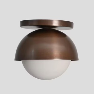 Modern Round Brass Wall Sconce Indoor Home Decor Lighting Removable Remote <b>Controlled</b> for Retirement Diwali - Product Image 2