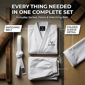 Kimono de Judo y BJJ Personalizado, Marca Privada OEM, Tejido de Perlas de Algodón de Secado Rápido, Uniforme de Entrenamiento IBJJF Unisex para Adultos, 160g - Product Image 5