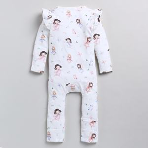 ชุดรอมเปอร์มีซิปลายไม้ไผ่อีลาสเทลมาตรฐานคุณภาพสูง - Product Image 3