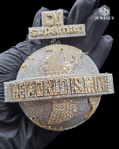 Colgante de Diamantes con Incrustaciones de Alta Demanda, Joyería Hip Hop al Por Mayor, Mejor Precio de Proveedor Indio - Product Image 2