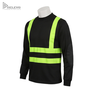 Camisa de Seguridad Industrial Personalizada, Estilo Western, Color Gris Jaspeado Oscuro, Botones de Perla, Franjas Verdes de Alta Visibilidad, Uniforme de Construcción - Product Image 2