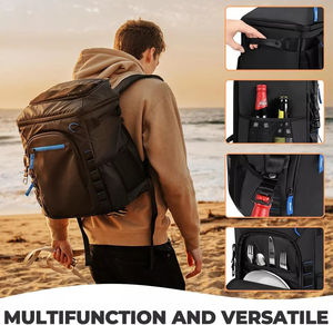 กระเป๋าเป้เก็บความเย็นแบบ TPU  สำหรับใส่กระป๋องได้ 24 หรือ 35 กระป๋อง รักษาอุณหภูมิได้นาน 72 ชั่วโมง กระเป๋าใส่อาหารกลางวันแบบนุ่ม - Product Image 6