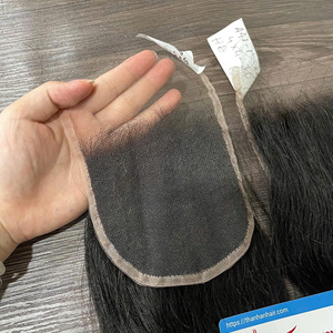 VENTE FLASH - Extension de cheveux humains en dentelle transparente, bouclés et rebondissants, couleur noire pour femmes noires, PRÊT À EXPÉDIER - Product Image 2