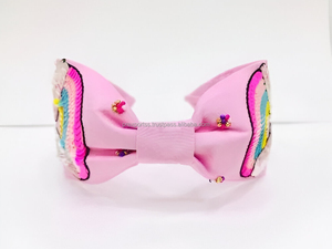 Diadema Acolchada Hecha a Mano para Mujer, Accesorio de Pelo Nupcial de Lujo con Bordado Zari Dorado, Moda de Boutique para Bodas, Venta al por Mayor - Product Image 5