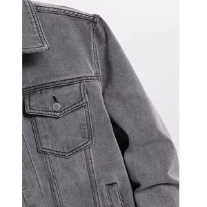 <b>Denim</b> <b>Jacket</b> for Men Custom Logo Design Premium Quality Comfortable Long Sleeve Jeans Outerwear Factory Direct Sale - Product Image 2