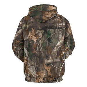 Sweat-shirt à capuche classique pour homme, motif camouflage de chasse, en polaire chaude, pour les aventures en plein air, le camping, la randonnée, la pêche, tactique - Product Image 3