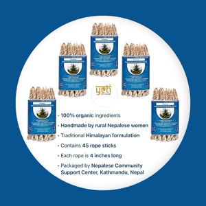 Encens en corde de cèdre tibétain écologique fait à la main 4 pouces de long 45 cordes parfum naturel brûlant doucement mèche naturelle papier Lokta - Product Image 5