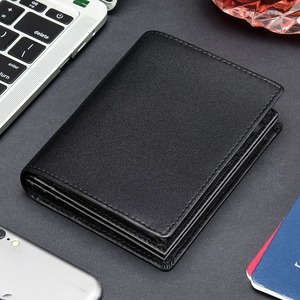 Vintage Full Grain Genuine Leather Tri Fold <b>Wallet</b> <b>Men</b> Custom Logo Leather <b>Card</b> Holder Slim <b>Mens</b> Billfold LTW-0137 - Product Image 6