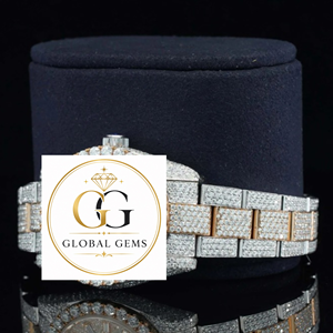 Reloj de Pulsera de Diamantes Glamurosos con Incrustaciones de Moissanita VVS de Alta Calidad para Ocasiones Especiales en Venta al por Mayor - Product Image 4