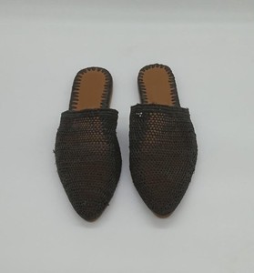 Mocasines de rafia marroquíes hechos a mano para mujer, zapatos de boda, regalo artesanal, calzado natural de verano - Product Image 1