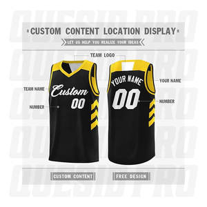 Maillots de basket-ball en mesh de qualité supérieure, fabricant d'usine, séchage rapide, vêtements de sport d'équipe, hauts de maillots de basket-ball - Product Image 3