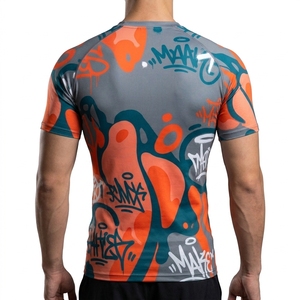 T-shirt de compression à manches courtes pour homme, style Bape, vêtements de sport, fitness, athlétisme - Product Image 4