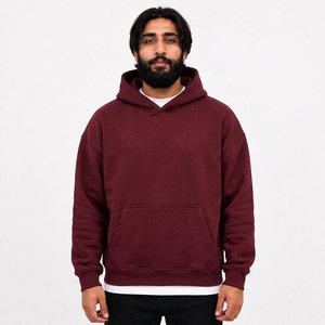 Wholesale Custom Mens <b>Hoodie</b> Manufacturer <b>600gsm</b> Cotton Fleece Oversized Streetwear Brand Supply US Buyers - Product Image 3
