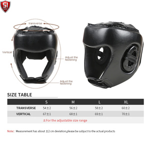 Casco de Boxeo de Cuero Genuino Premium, Protector de Cabeza Ligero, Transpirable, para Entrenamiento y Competencia, Personalizable - Product Image 5