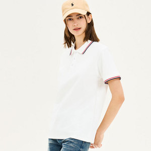 Camisas de Golf de Alta Calidad al por Mayor, 100% Algodón, Cuello de Doble Color, Manga Corta, Transpirables, Lisas, Personalizables con Bordado - Product Image 5