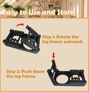 2-em-1 Tigelas de cão de aço inoxidável dobrável 2 altura ajustável levantado <span class=keywords><strong>Pet</strong></span> Alimentador Elegante Design Durável Plástico Slow Elevated - Product Image 4