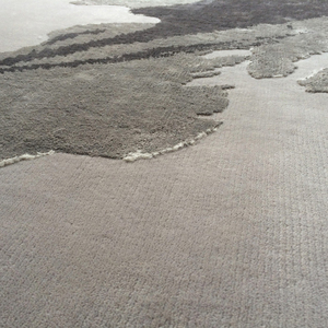 Luxury Hand Tufted Wool Silk Abstract Brushstroke Area <b>Rug</b> Modern Living Room Carpet Custom Designer <b>Rug</b> Manufacturer - Product Image 2