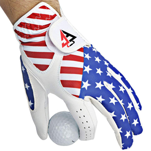 Guantes de Golf para Hombre con Correa de Muñeca Ajustable, Logotipo Personalizado, Palma de Cuero Genuino, Agarre Antideslizante, Fabricante OEM Deportivo - Product Image 2